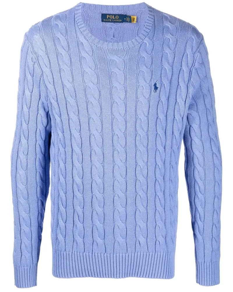Ralph Lauren Pullover mit Zopfmuster - Blau Blau