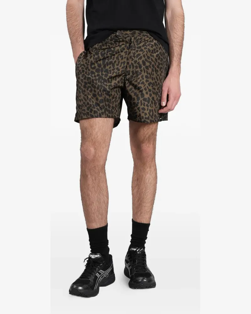 ASPESI leopard-print swim shorts - Braun Braun