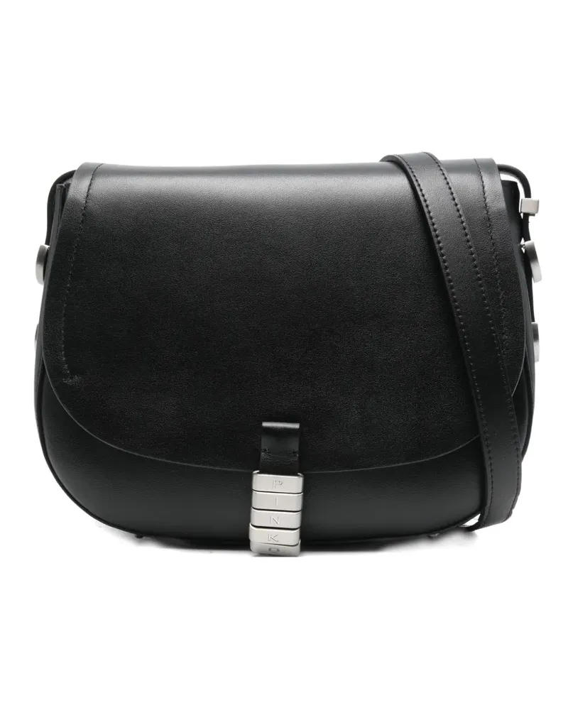 Pinko leather crossbody bag - Schwarz Schwarz