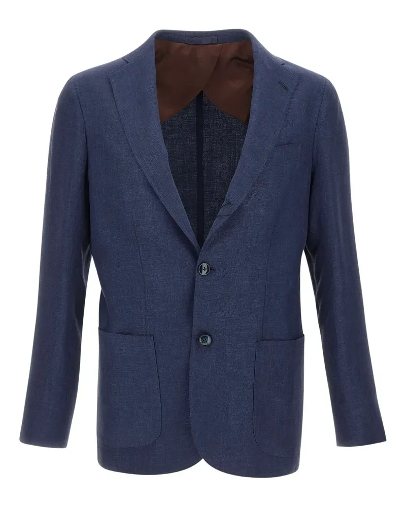 BARBA Lello button-fastening blazer - Blau Blau