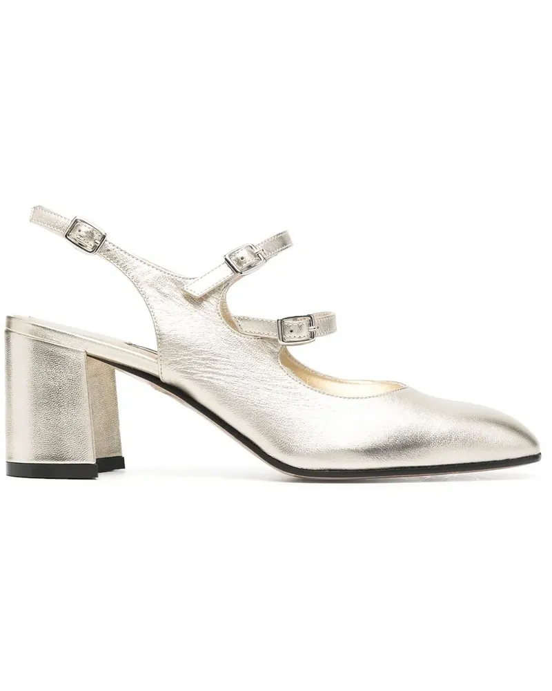 Carel double-buckle 65mm sandals - Metallic Metallic