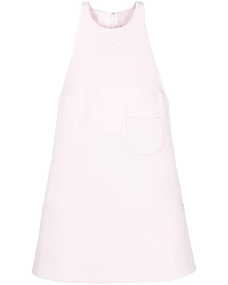 Courrèges Langärmeliges Minikleid - Rosa Rosa