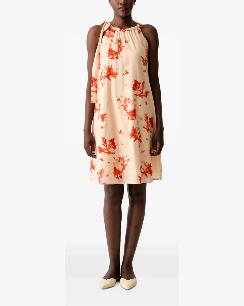 Marc O'Polo Minikleid mit Blumenprint - Orange Orange