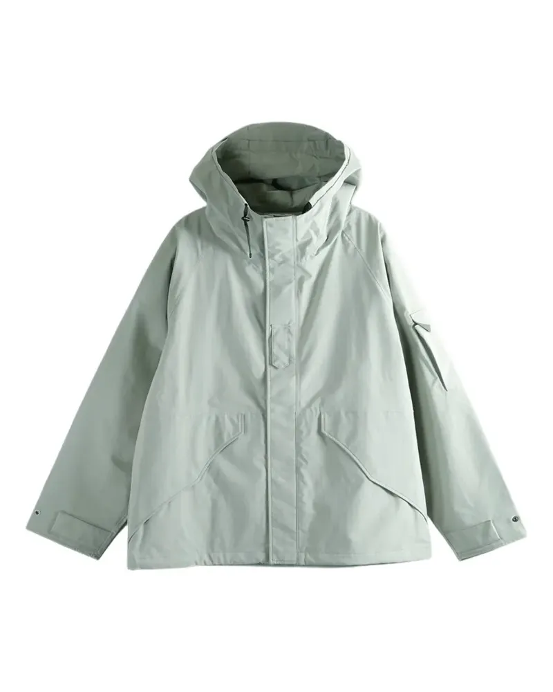 nanamica hooded raglan-sleeve jacket - Grün Grün