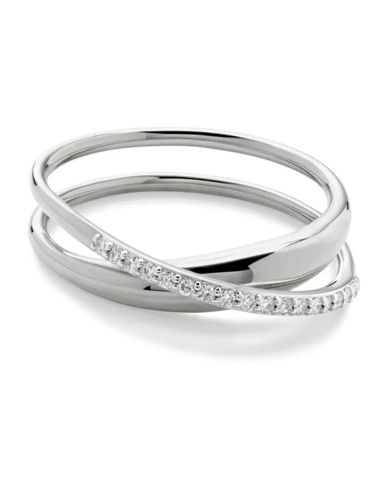 Monica Vinader Gewickelter Nura Ring - Silber Silber