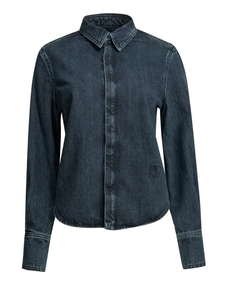 Sa Su Phi concealed-fastening denim shirt - Blau Blau