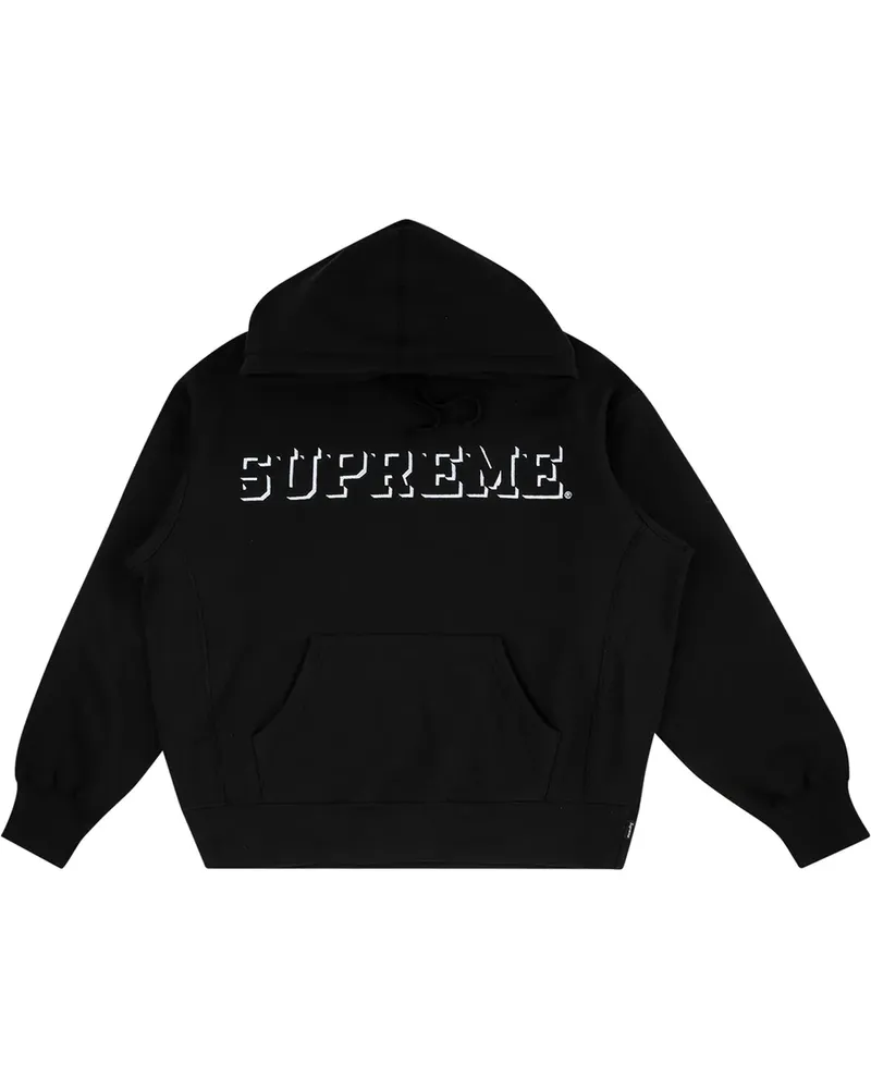 Supreme Being Drop Shadow Hoodie - Schwarz Schwarz