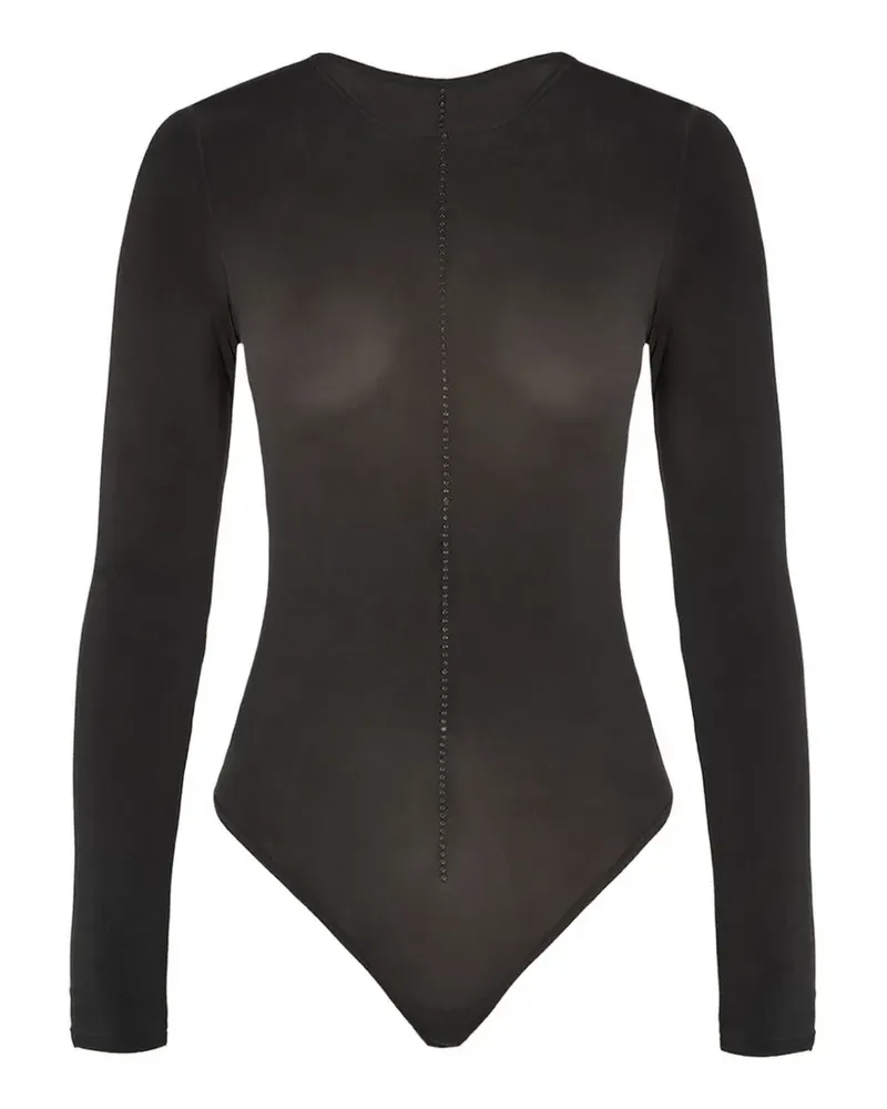 Wolford Body mit Kristallen - Schwarz Schwarz