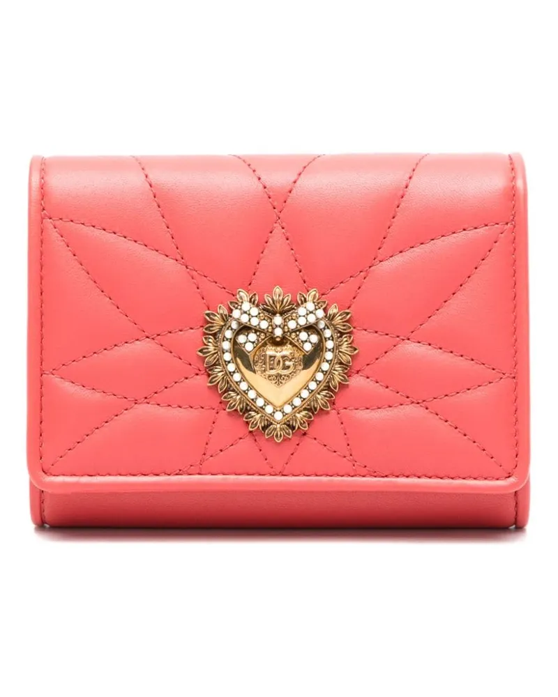 Dolce & Gabbana Portemonnaie mit Sacred Heart-Schild - Rot Rot