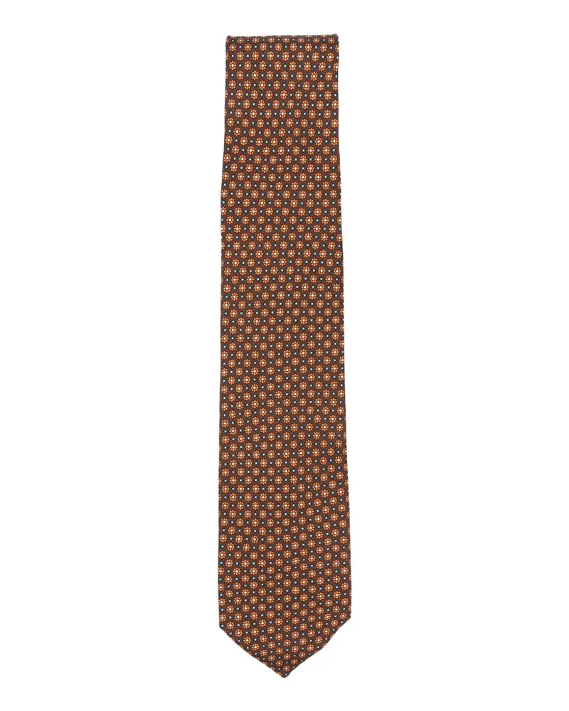 BARBA floral-print tie - Braun Braun