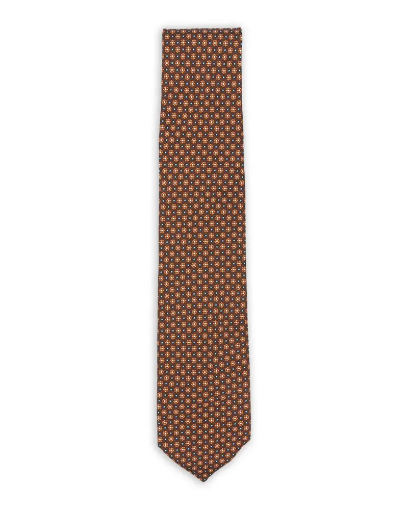 BARBA floral-print tie - Braun Braun