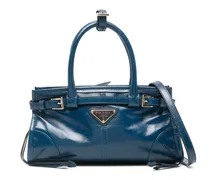 Mini Bonnie Tote Bag mit Schnallendetail - Blau