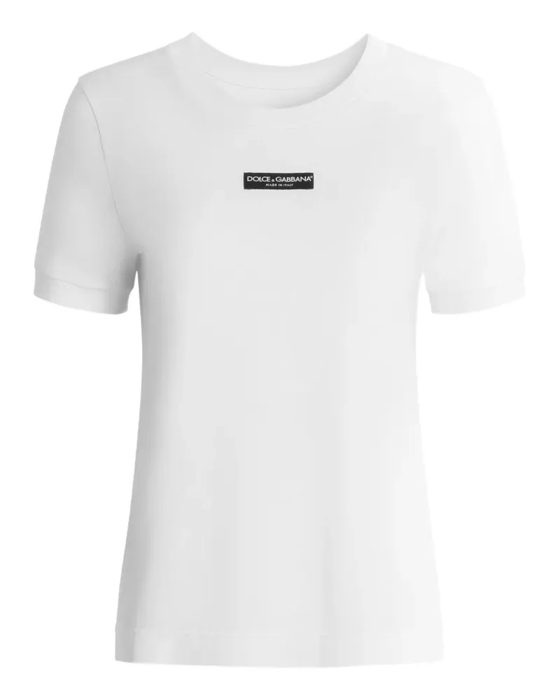 Dolce & Gabbana T-Shirt mit rundem Ausschnitt - Weiß Weiß