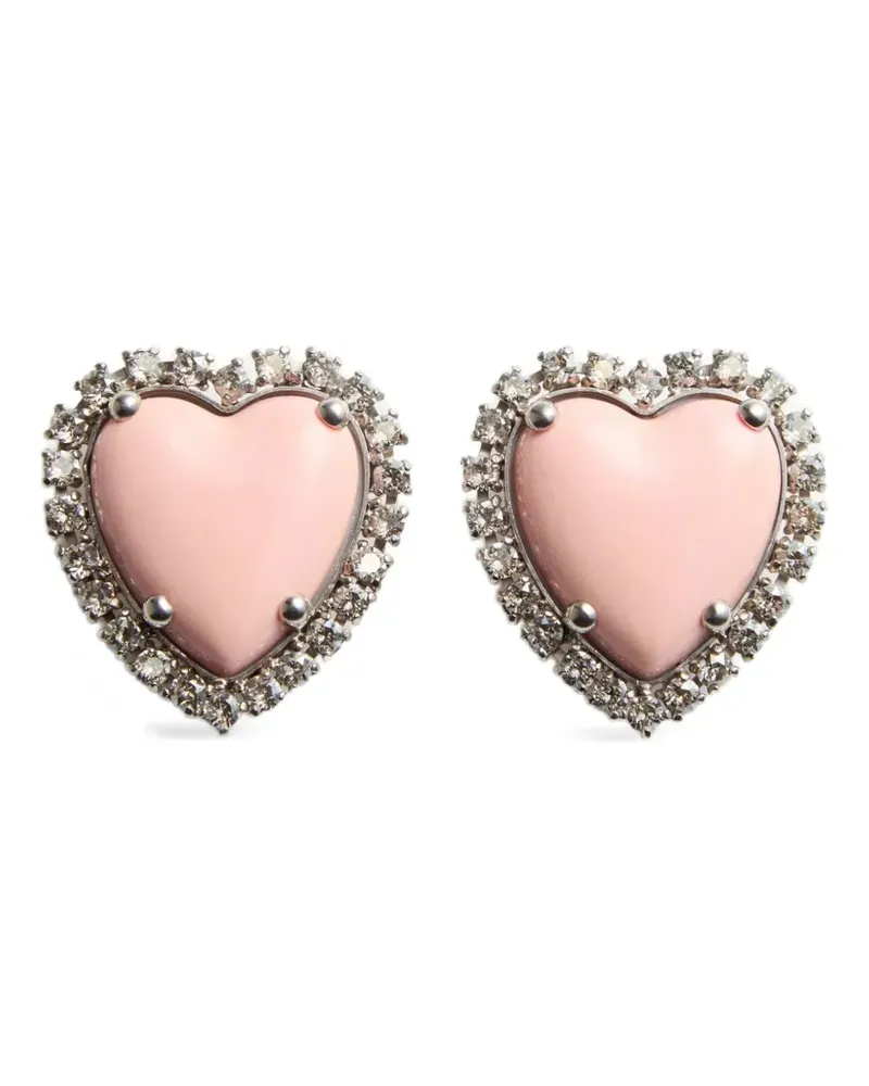 Valentino Garavani Coeur Hyperbole Ohrclips - Silber Silber