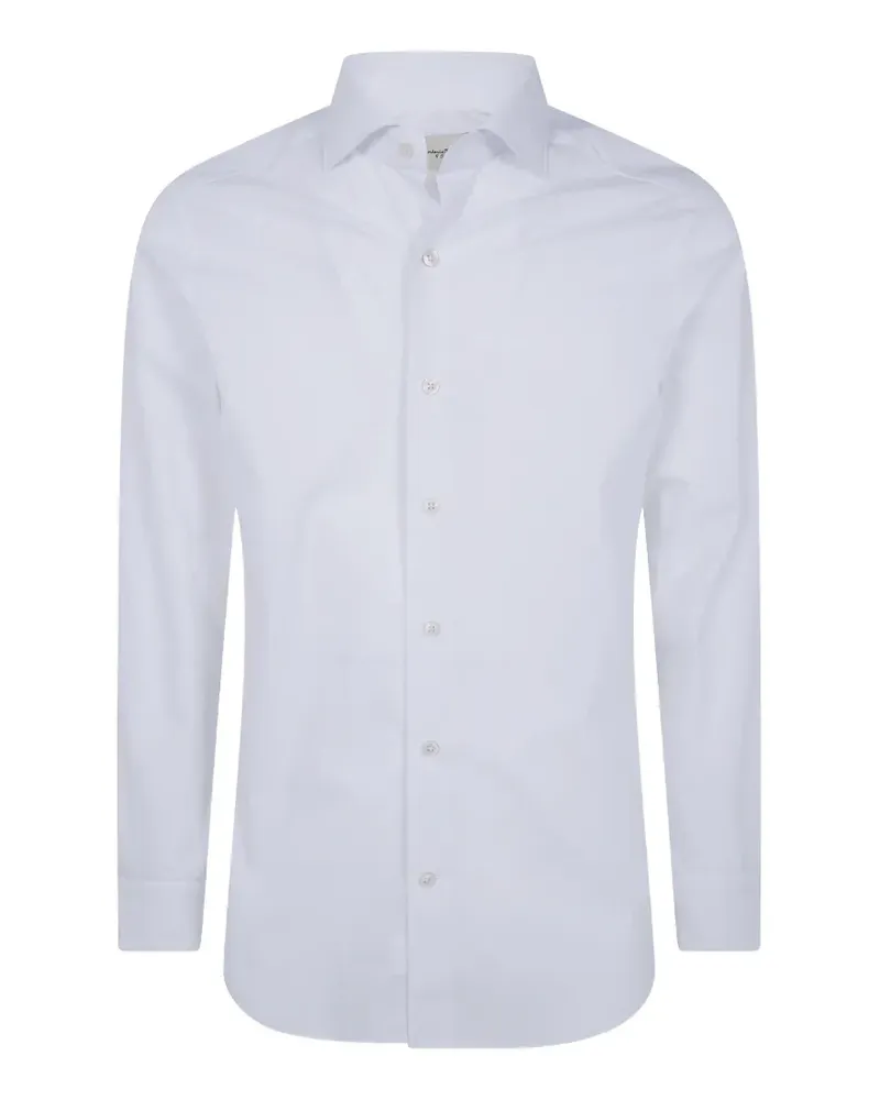 Tintoria Mattei spread-collar button-up shirt - Weiß Weiß