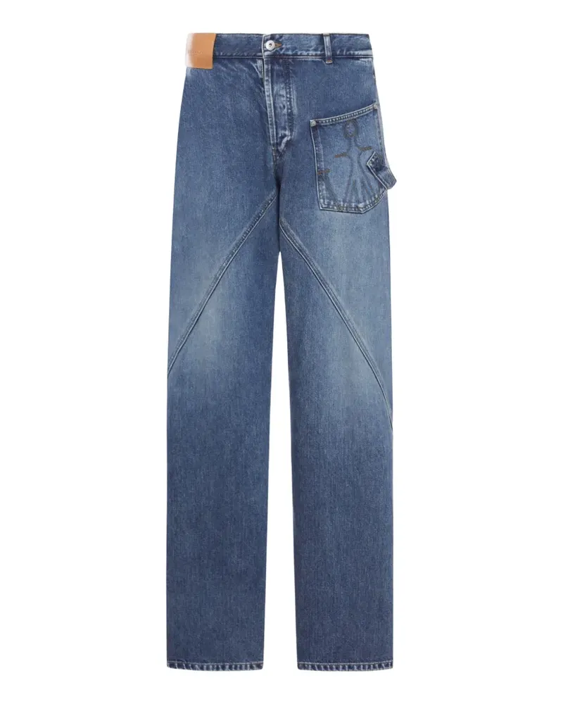 J.W.Anderson Wide-Leg-Jeans mit Einsätzen - Blau Blau