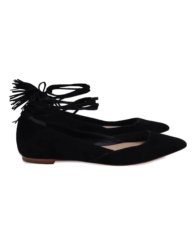 Loeffler Randall pointed-toe ballerina shoes - Schwarz Schwarz