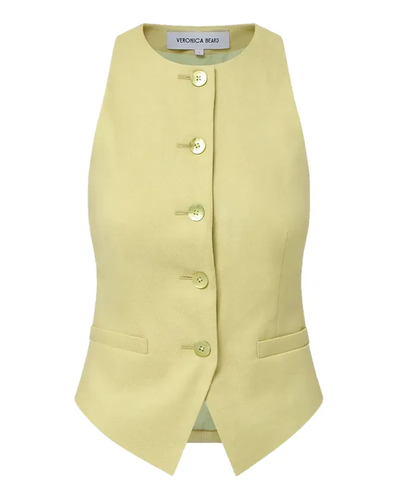Veronica Beard Hartwell button-up vest - Gelb Gelb