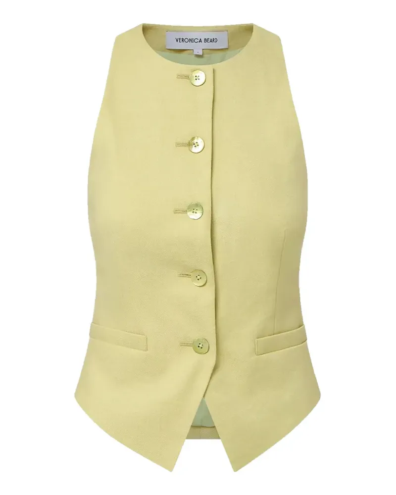 Veronica Beard Hartwell button-up vest - Gelb Gelb