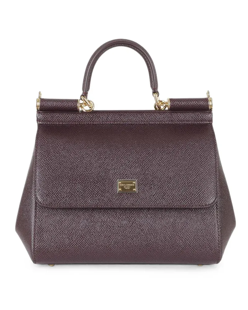 Dolce & Gabbana small Sicily leather mini bag - Braun Braun