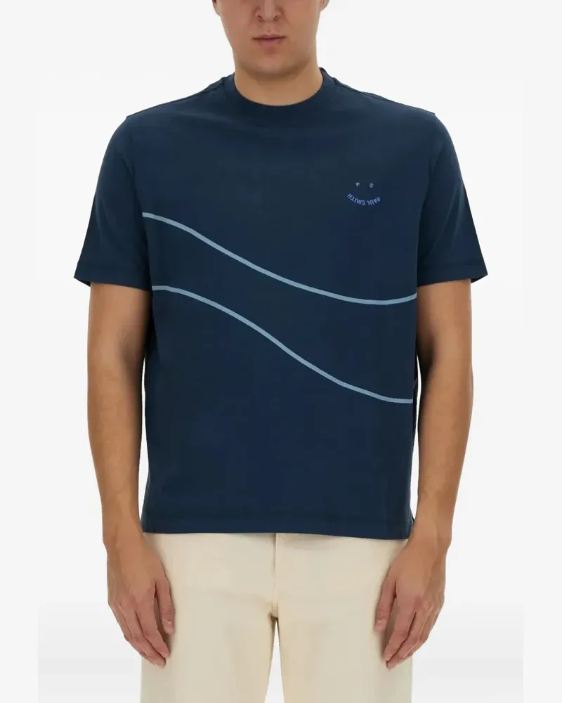 Paul Smith T-Shirt aus Leinen - Blau Blau