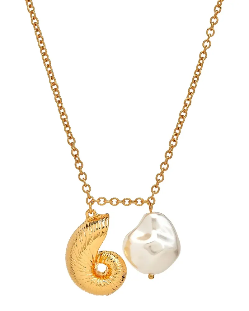 Kenneth Jay Lane Seashell Halskette - Gold Gold