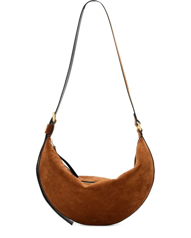 AllSaints Umhängetasche aus Wildleder - Braun Braun