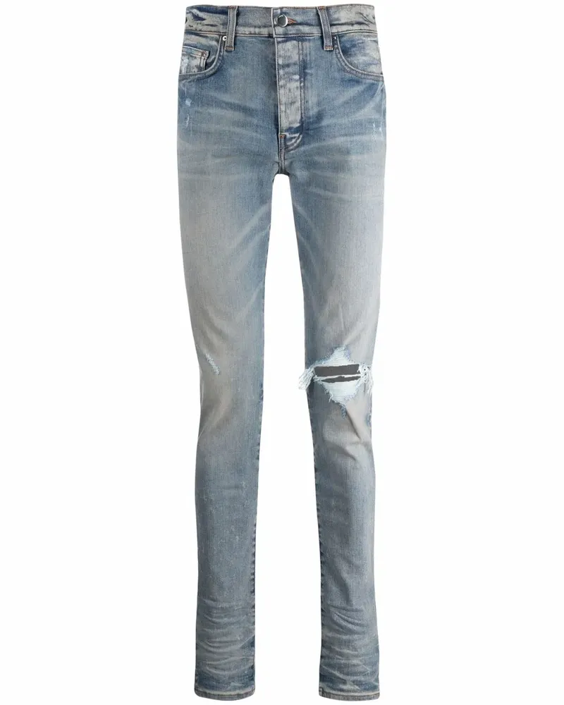 Amiri Skinny-Jeans im Distressed-Look - Blau Blau