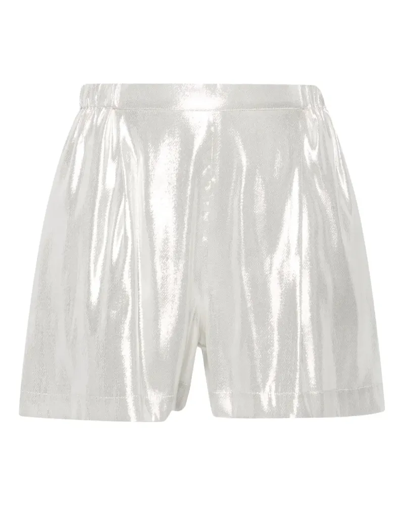 Carine Gilson Pyjamashorts mit weitem Bein - Silber Silber