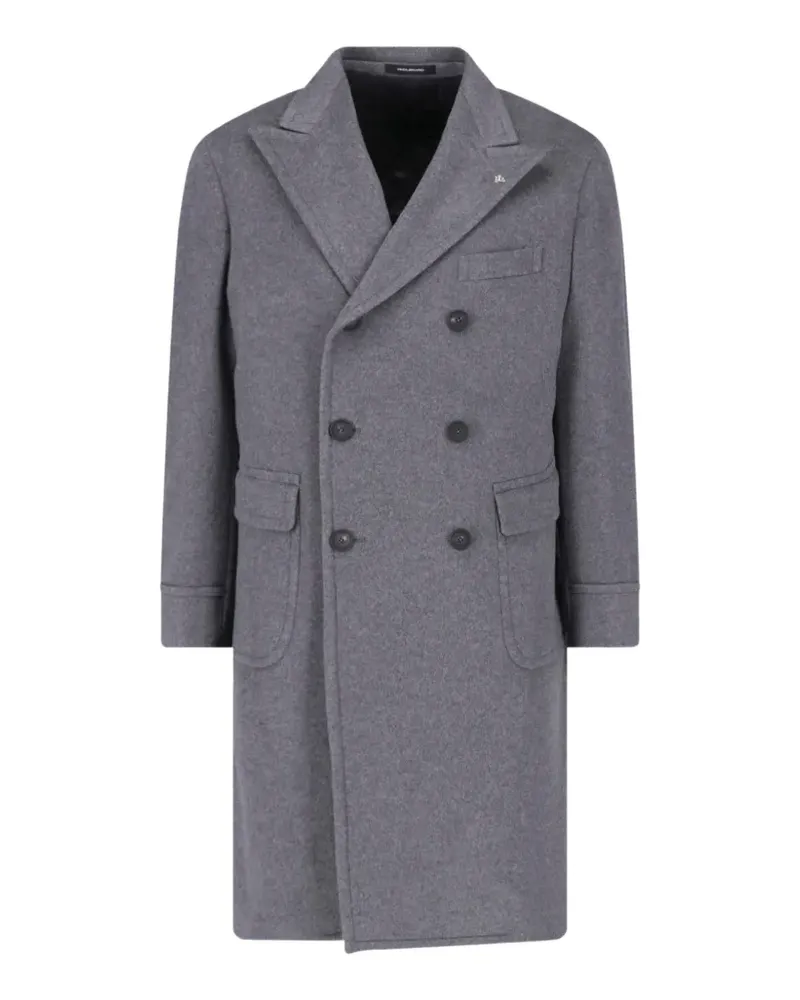 Tagliatore Doppelreihiger Mantel - Grau Grau