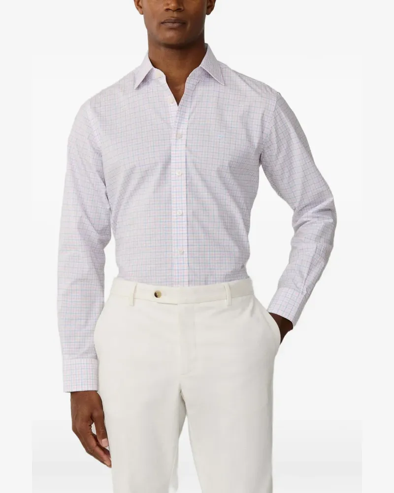 Hackett Tattersall Pimlico Hemd - Rosa Rosa