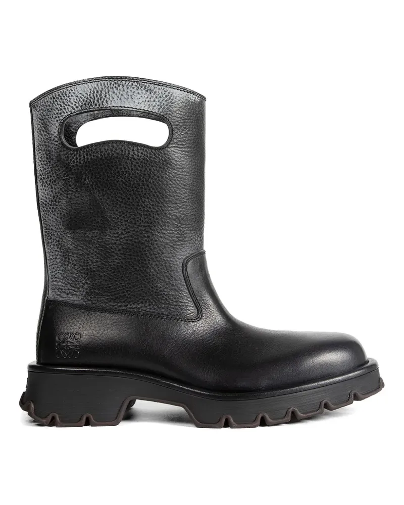 Loewe Bobby cut-out leather boots - Schwarz Schwarz
