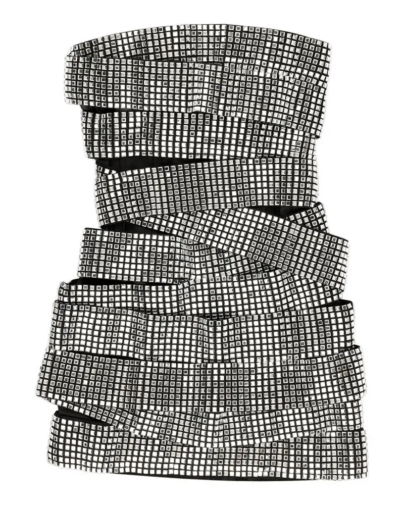Area Disco Ball mini dress - Silber Silber