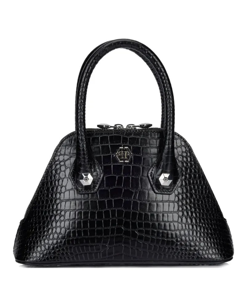 Philipp Plein Majestic crocodile-print tote bag - Schwarz Schwarz