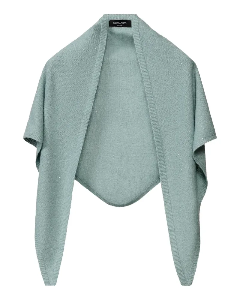 Fabiana Filippi Schal mit Pailletten - Blau Blau