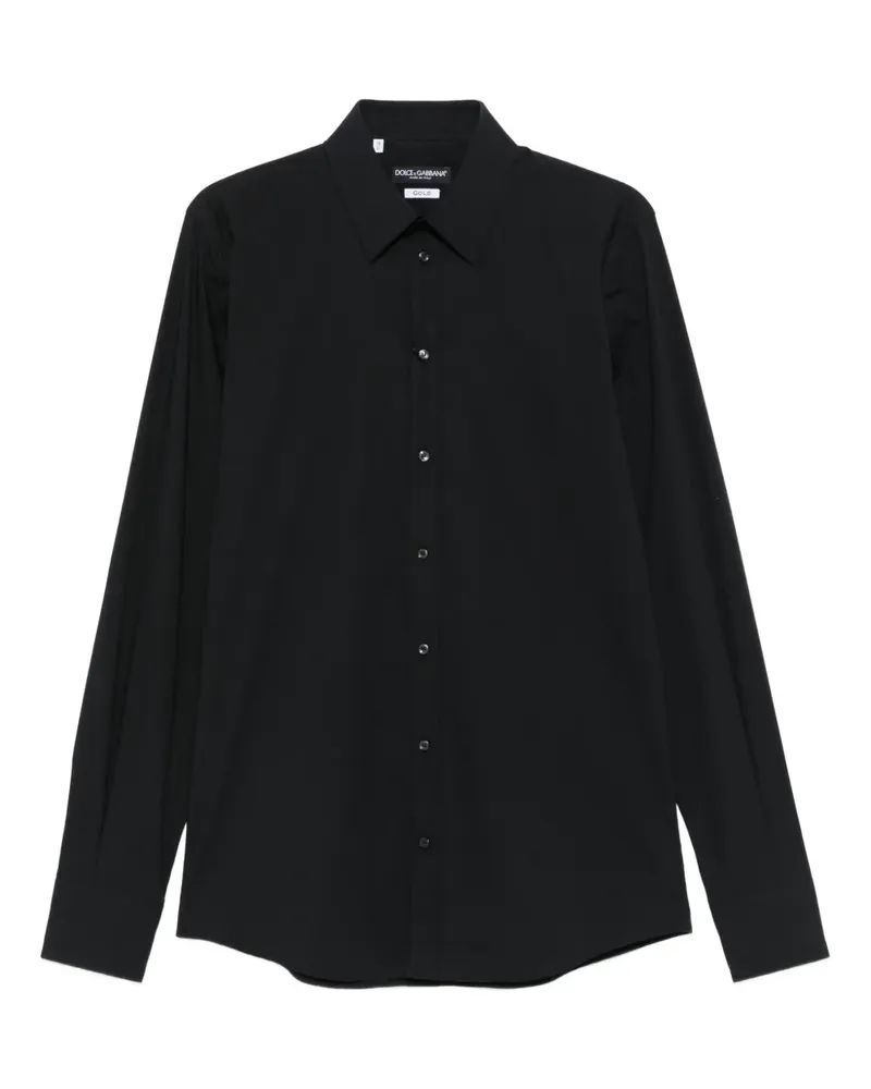 Dolce & Gabbana long-sleeve buttoned shirt - Schwarz Schwarz