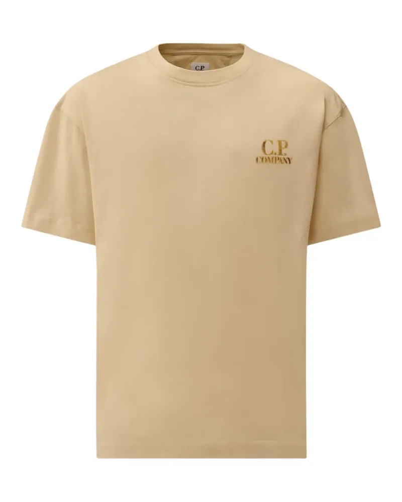 C.P. Company 30/1 T-Shirt mit Logo - Nude Nude