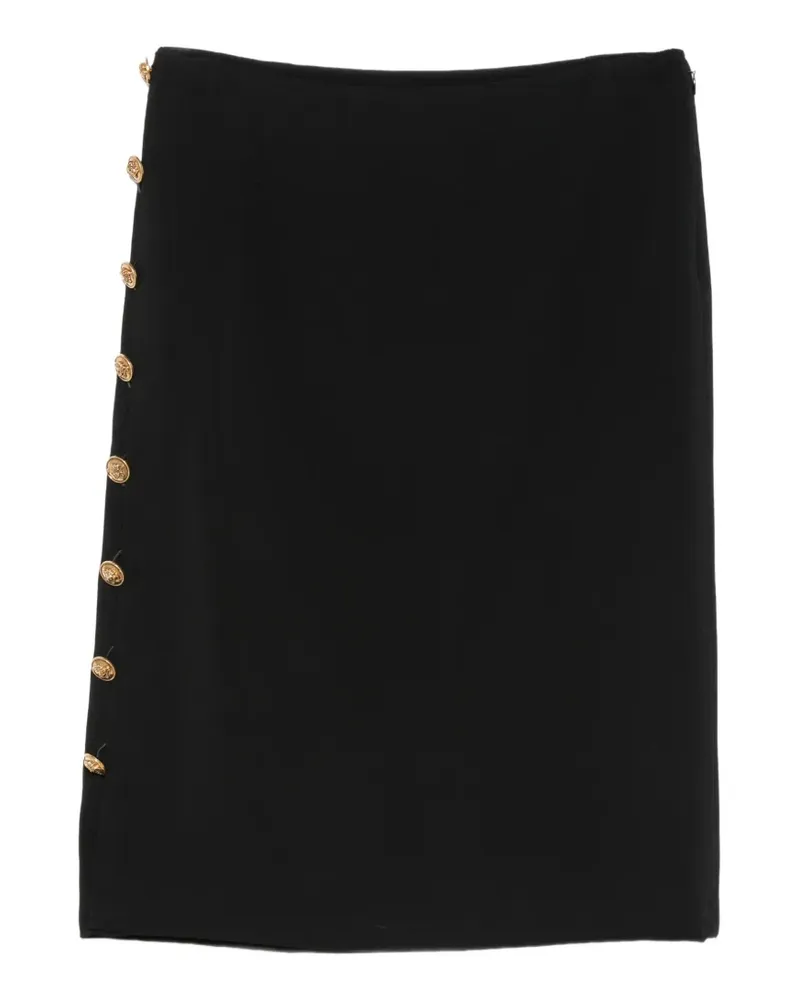 Versace Medusa button-embellished midi skirt - Schwarz Schwarz