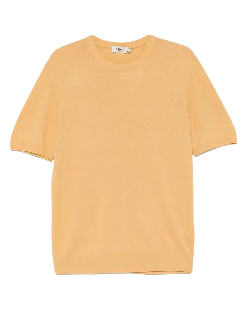 Altea Fein gestricktes T-Shirt - Gelb Gelb