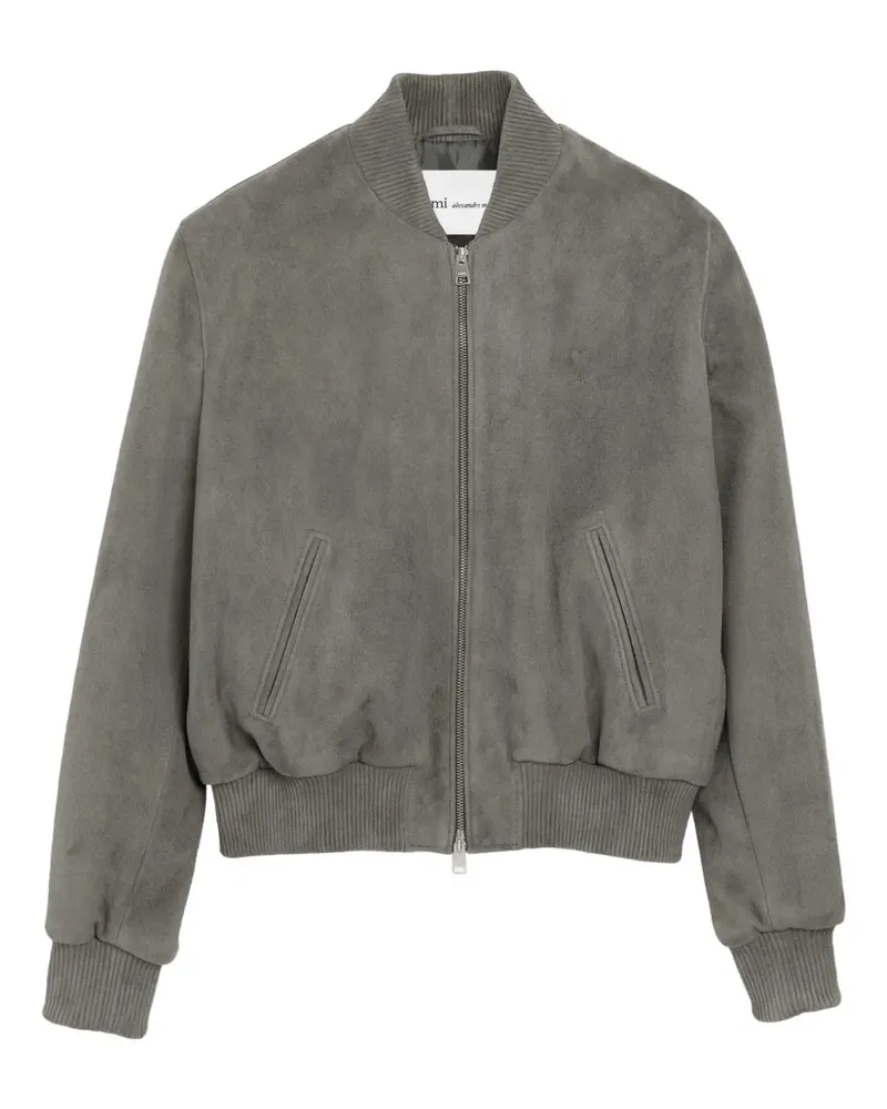 AMI Paris Ami de Coeur Jacke mit Reißverschluss - Grau Grau