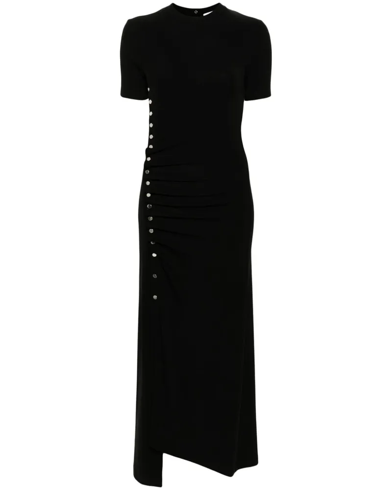 Paco Rabanne Kleid mit Falten - Schwarz Schwarz