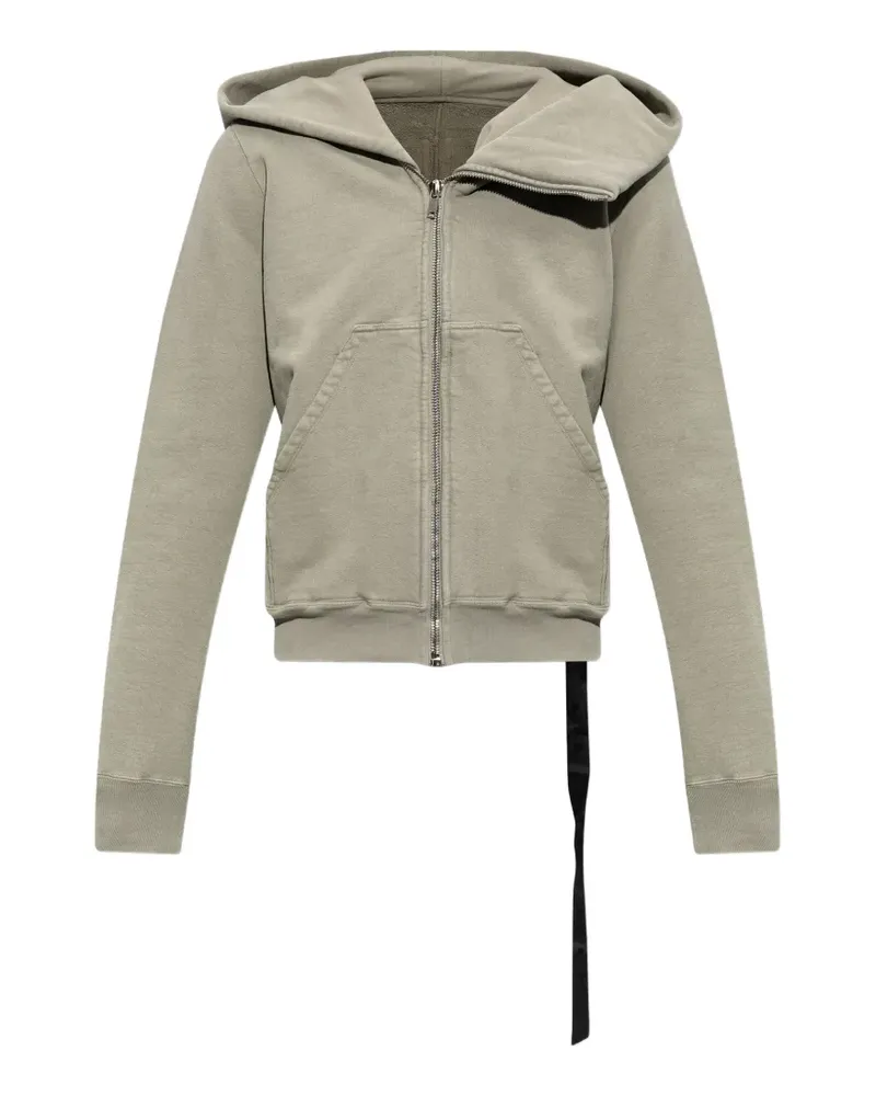 DRKSHDW by Rick Owens asymmetric-zip hoodie - Nude Nude