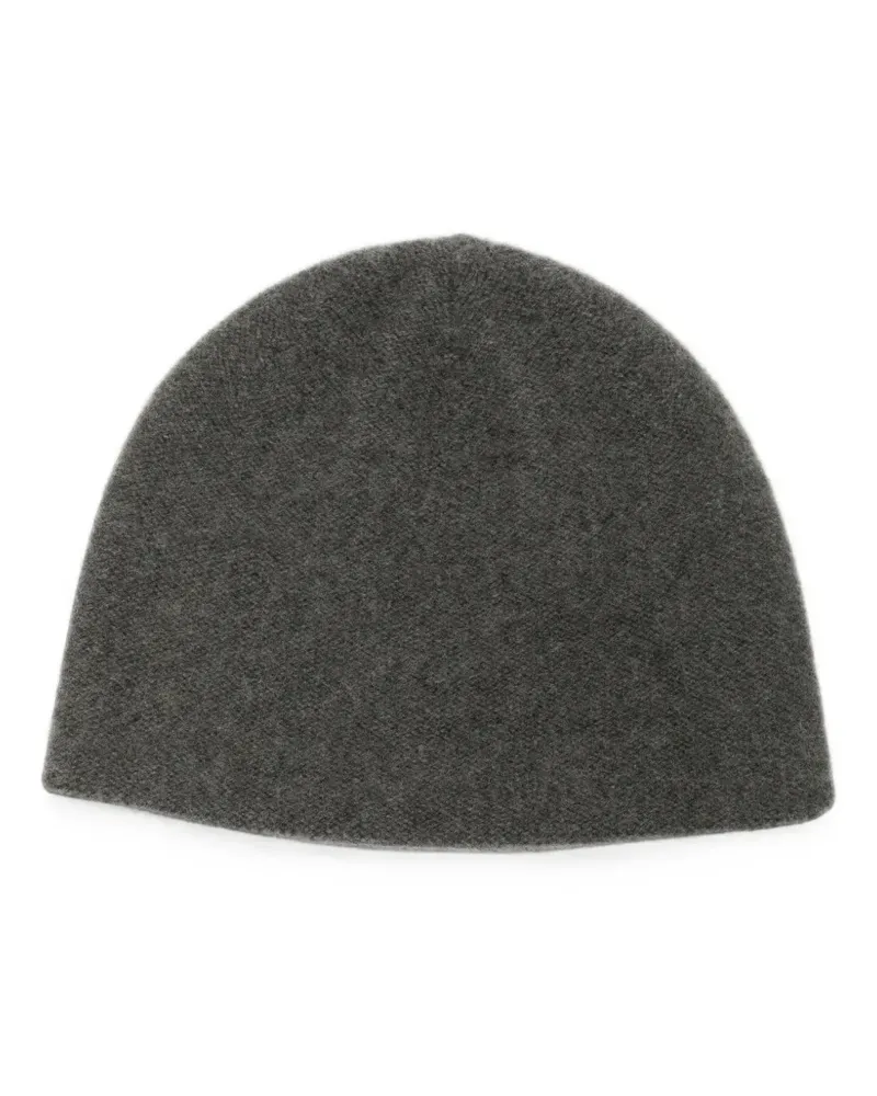 N.Peal Beanie im Layering-Look - Grau Grau