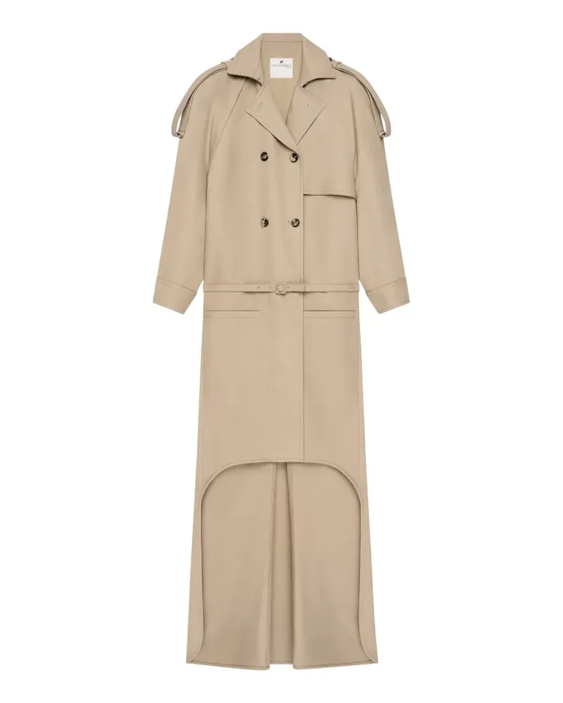 Courrèges Trenchcoat mit asymmetrischem Saum - Nude Nude