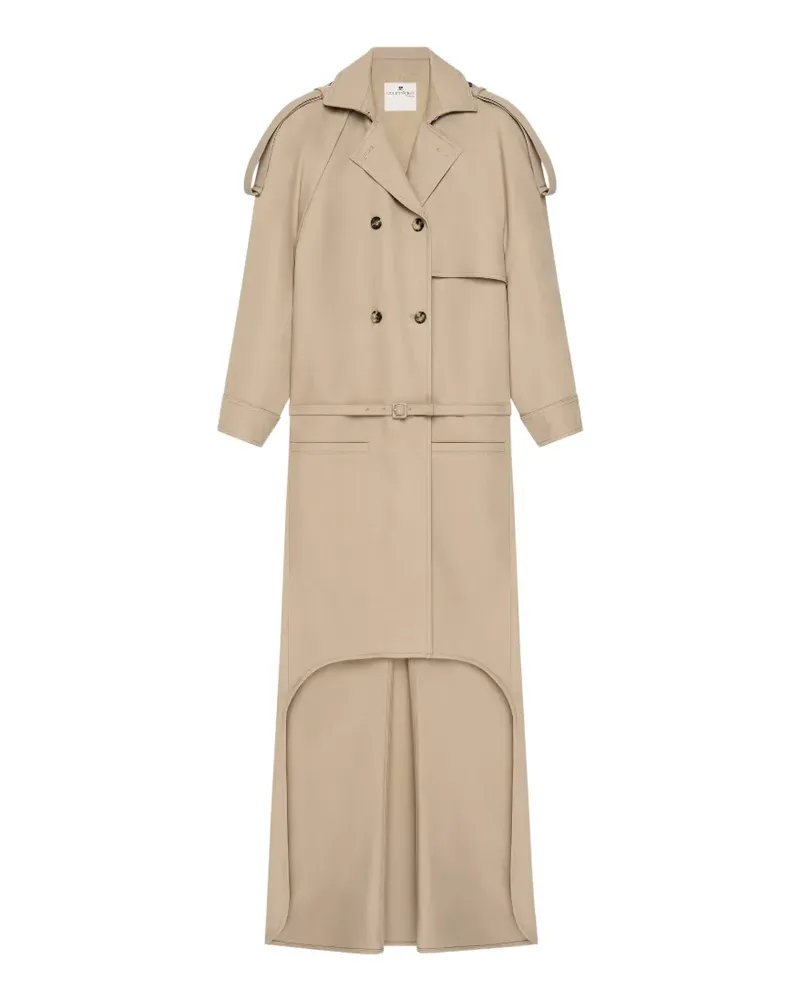 Courrèges Trenchcoat mit asymmetrischem Saum - Nude Nude