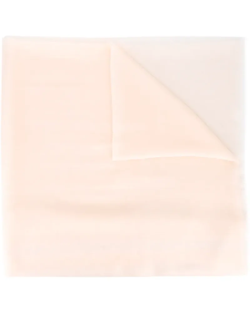 Ferragamo Schal mit Logostickerei - Nude Nude