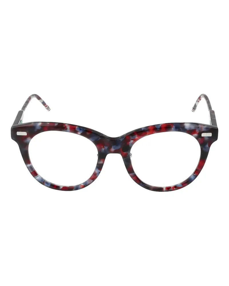 Thom Browne tortoiseshell-effect cat-eye glasses - Rot Rot