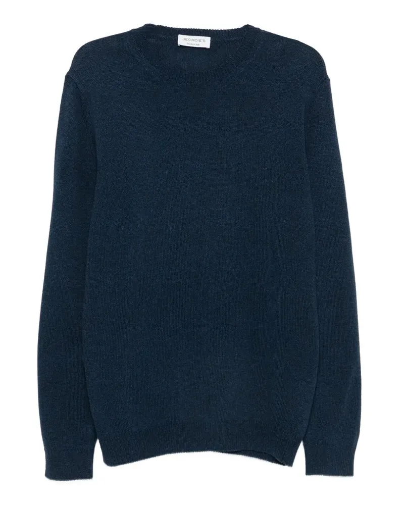 Jeordie's fine-knit crew-neck sweater - Blau Blau