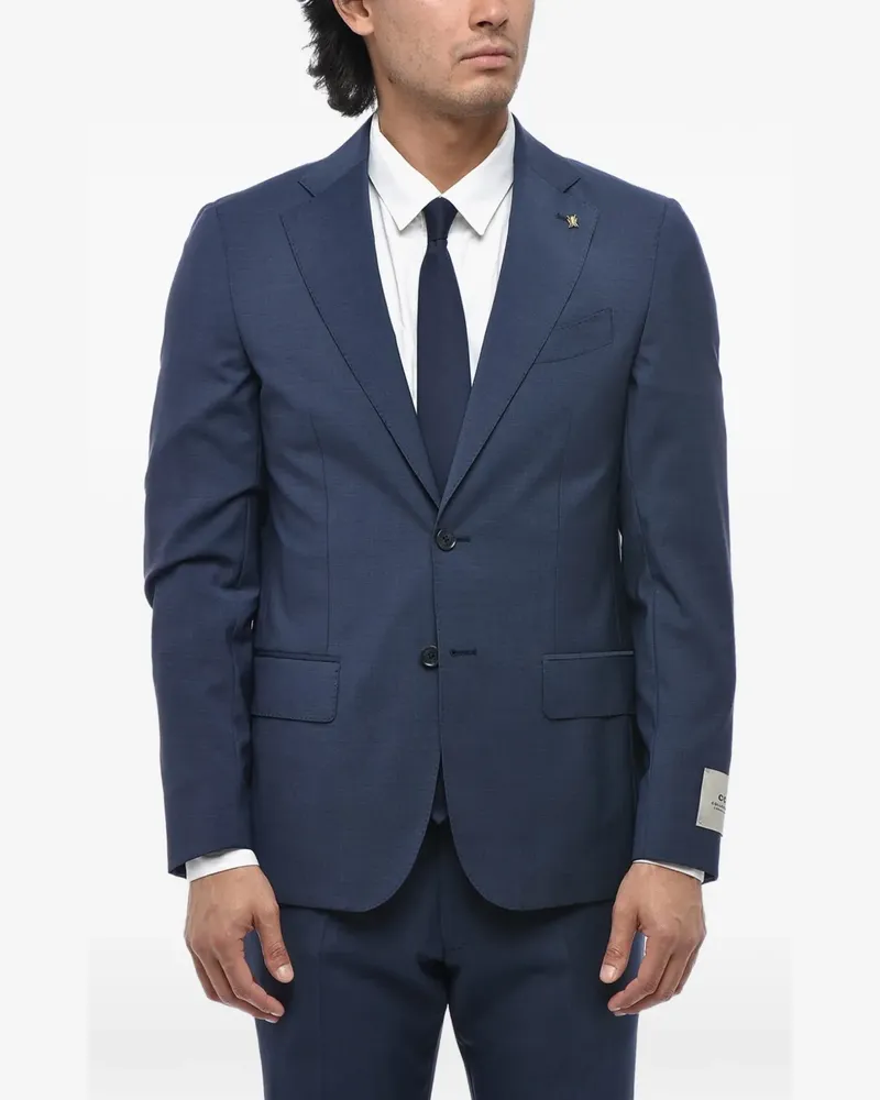 Corneliani Einreihiger Anzug mit Klappentasche - Blau Blau