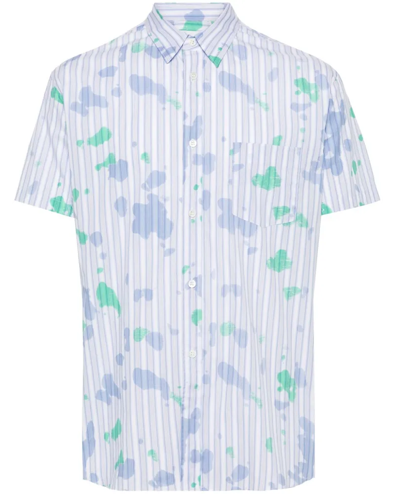 Comme des Garçons Gestreiftes Hemd - Blau Blau